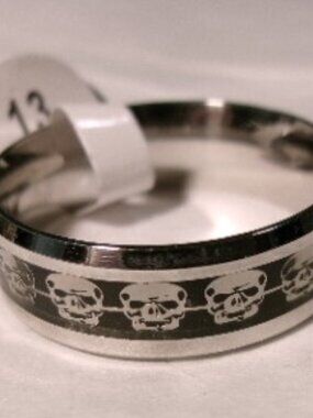 Men's Stainless Steel Gothic Style Skull Ring*Size 13*